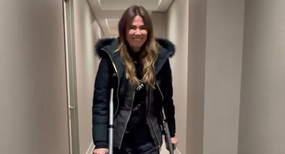 Luciana Gimenez posta vídeo andando pela primeira vez após acidente de esqui