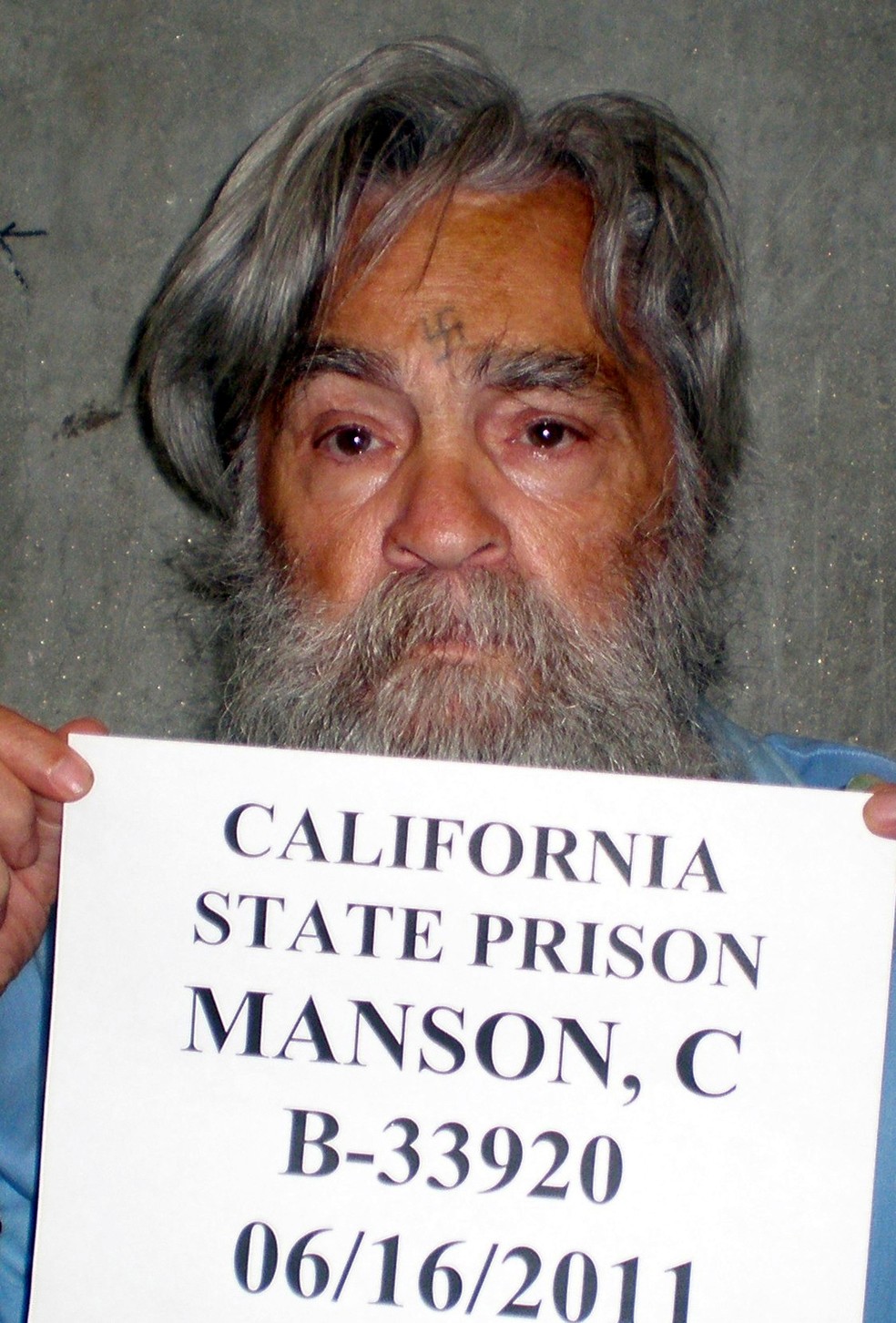 Foto de 16 de junho de 2011 mostra Charles Manson  (Foto: CDCR/ Reuters)