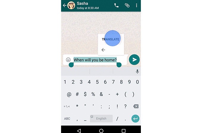 Google Tradutor agora traduz textos no WhatsApp (Foto: Divulgação)