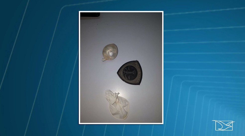 Droga seria entregue a um namorado de Silvânia da Cunha dos Santos que está preso no Presídio Regional de Coroatá (Foto: Reprodução/TV Mirante)