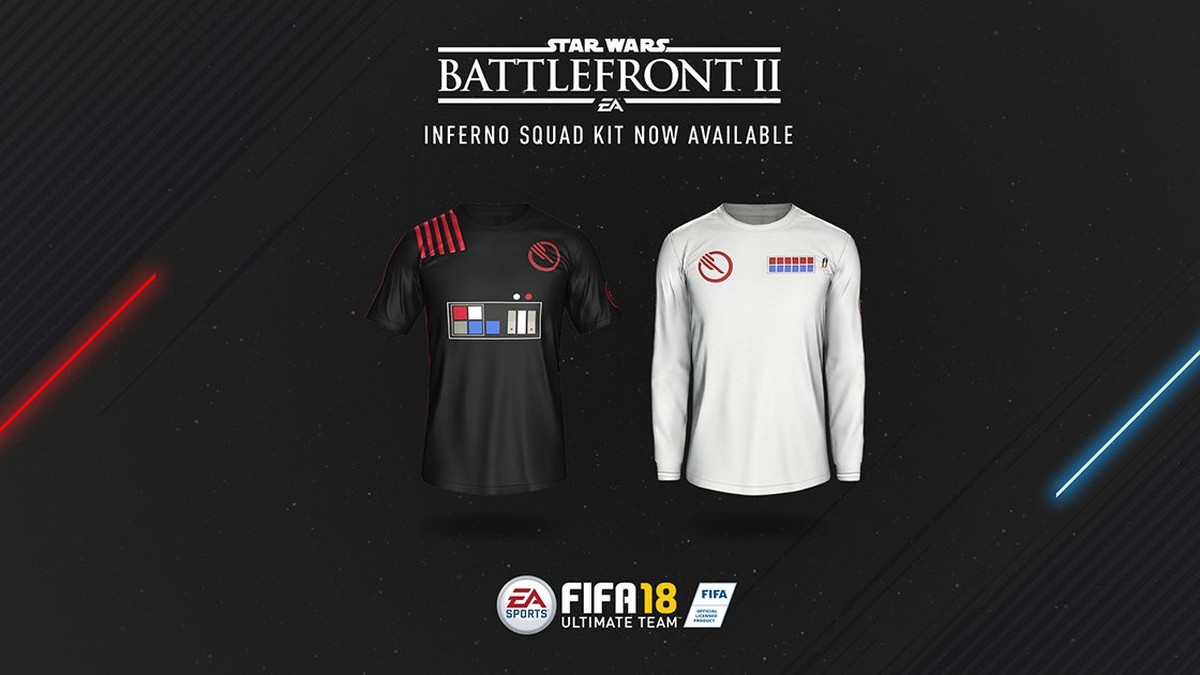 Fifa 18 Ganha Uniforme De Star Wars Battlefront 2 Para Fut Saiba - como criar uma t shirt camiseta gratis no roblox atualizado