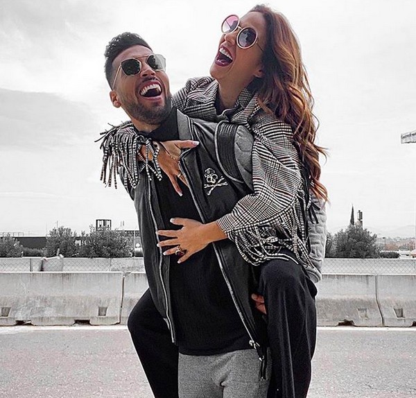 O jogador de futebol Ezequiel Garay e a modelo Tamara Gorro (Foto: Instagram)