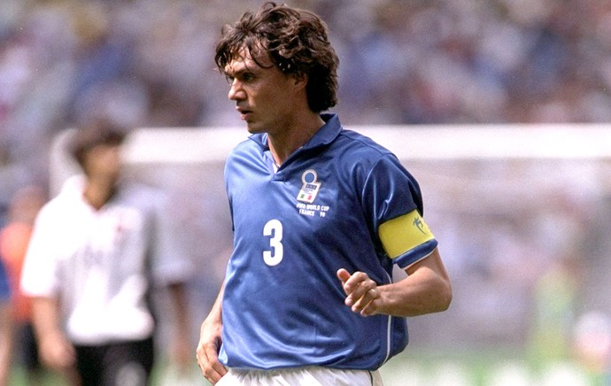 Maldini jogo Itália 1998 (Foto: Getty Images)