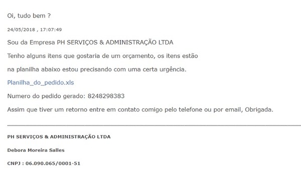 Exemplo De Email A Pedir Orçamento Novo Exemplo 4498