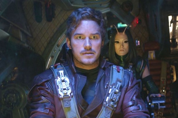 Chris Pratt como o Senhor das Estrelas em Guardiões da Galáxia Vol. 2 (2017) (Foto: Divulgação)