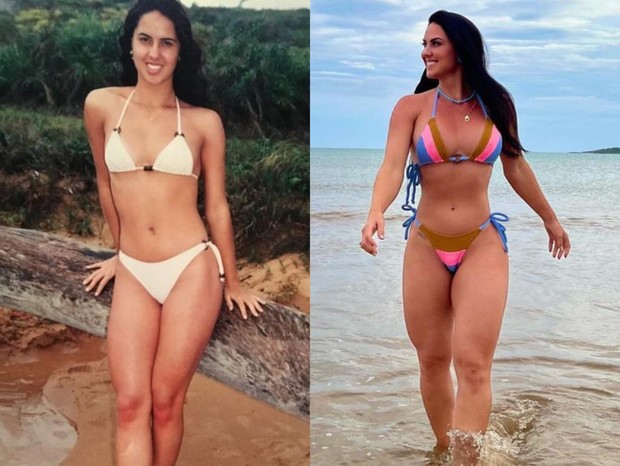 Antes e depois de Graciele Lacerda (Foto: Reprodução/Instagram)