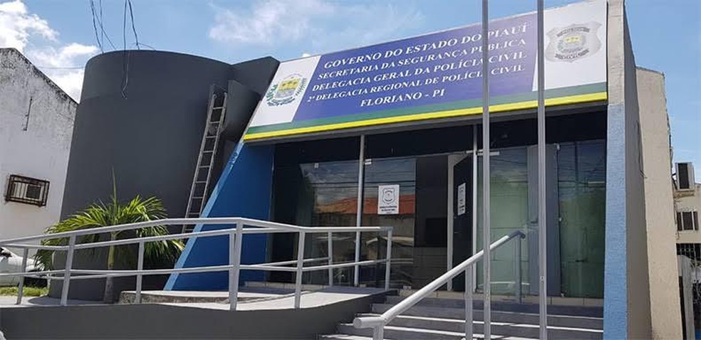 2ª Delegacia Regional de Polícia Civil de Floriano, no Piauí — Foto: Reprodução