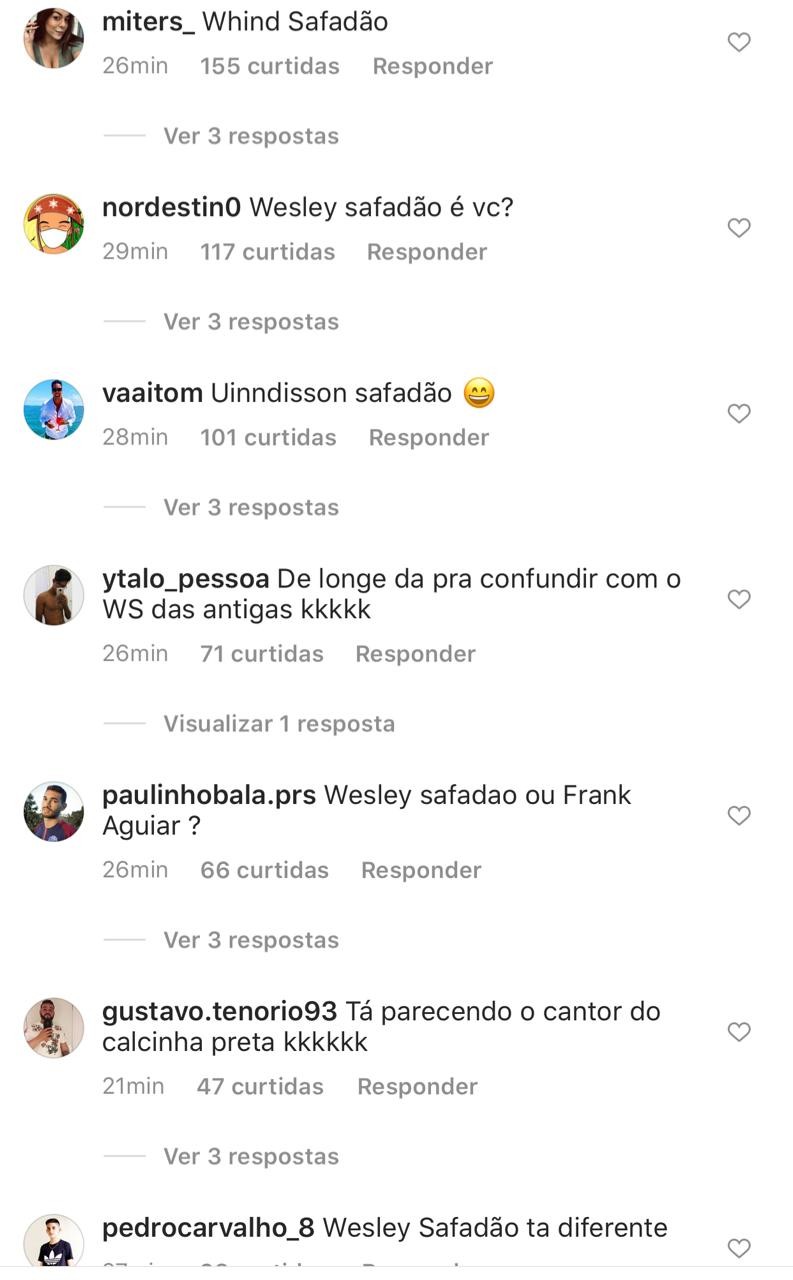 Whindersson Nunes recebe comentários em post (Foto: Reprodução/Instagram)
