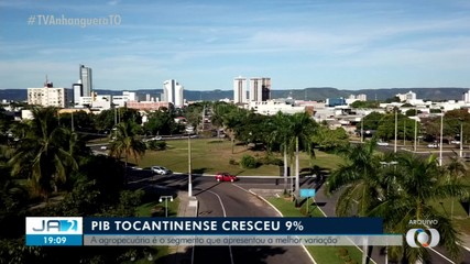 PIB no Tocantins cresce 9%; agropecuária tem maior variação