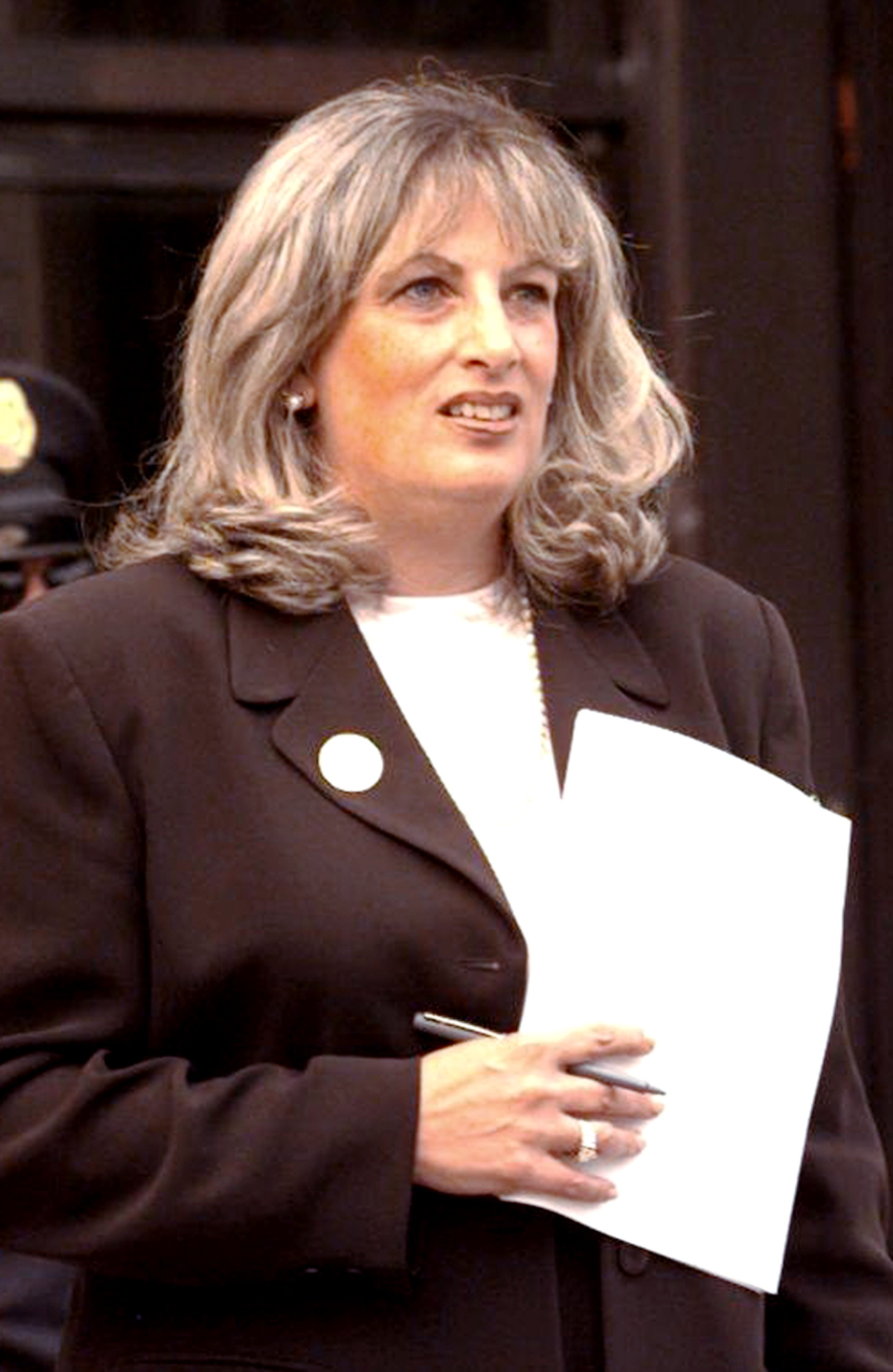 A servidora pública norte-americana Linda Tripp  (1949-2020) em foto de julho de 1998 (Foto: Getty Images)