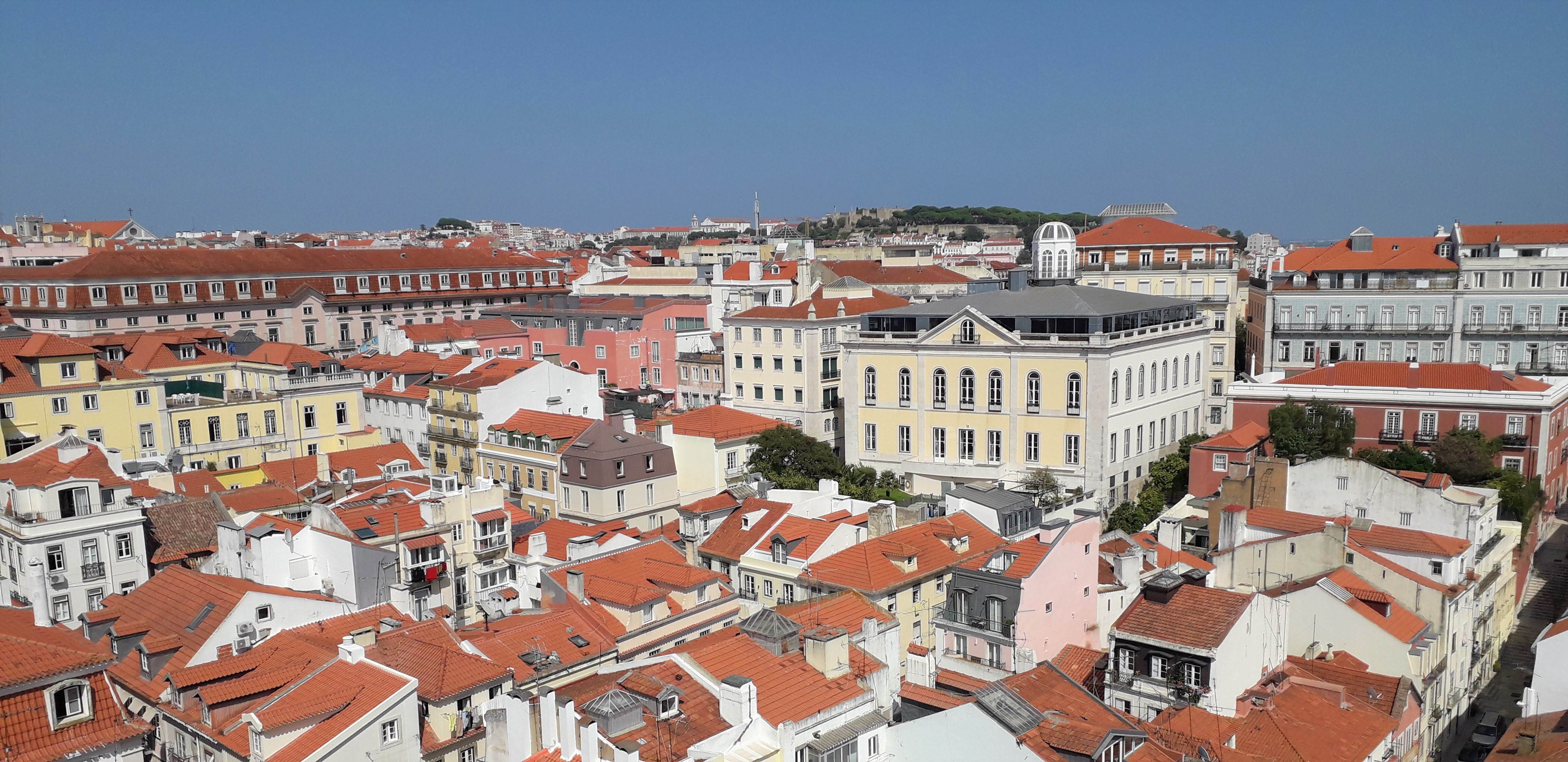 Vista de parte do centro histórico de Lisboa