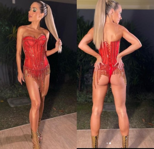 Monique Alfradique compartilha look para ir pro samba (Foto: Reprodução / Instagram)