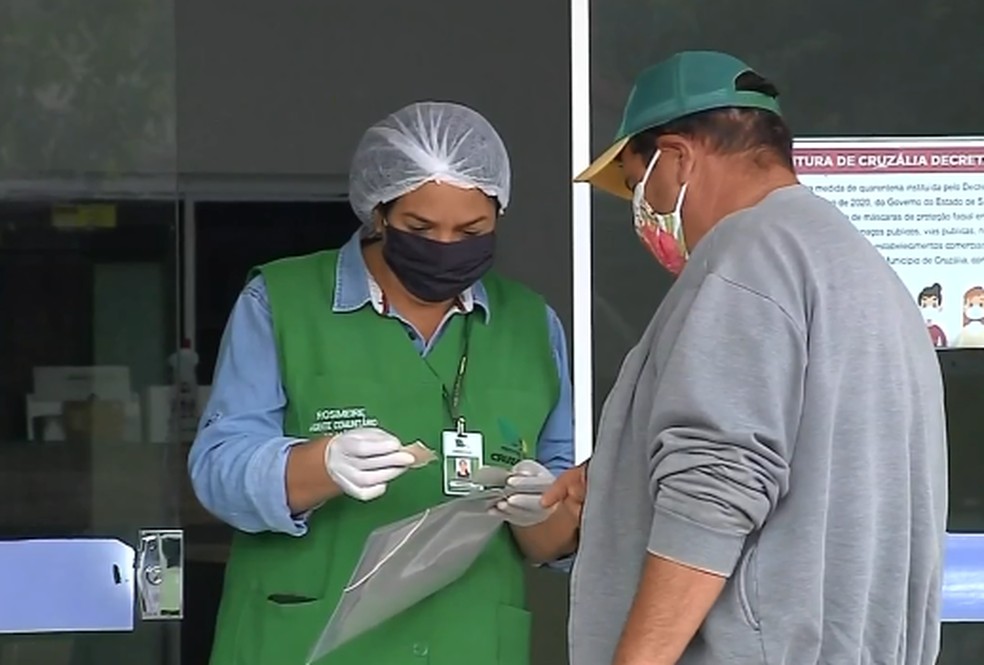 Cruzália adotou regras de combate ao coronavírus desde o início da pandemia — Foto: TV TEM/Reprodução