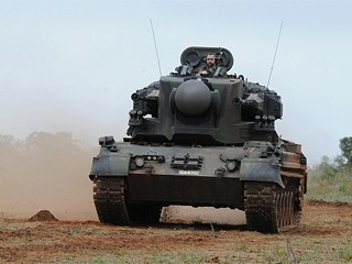 Gepard, novo blindado com artilharia antiaérea do Exército (Foto: Exército/Divulgação)