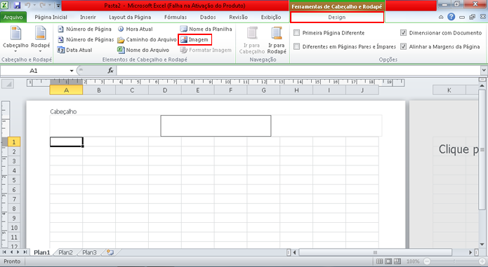 Excel permite inserir imagens no plano de fundo como marca dágua (Foto: Reprodução/Microsoft)