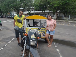 Táxi Dog foi criado para fazer transporte de cães em Macapá (Foto: Cassio Albuquerque/G1)