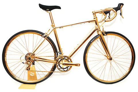 Bicicleta Goldgenie cravejada de ouro 24 k, €300.000   