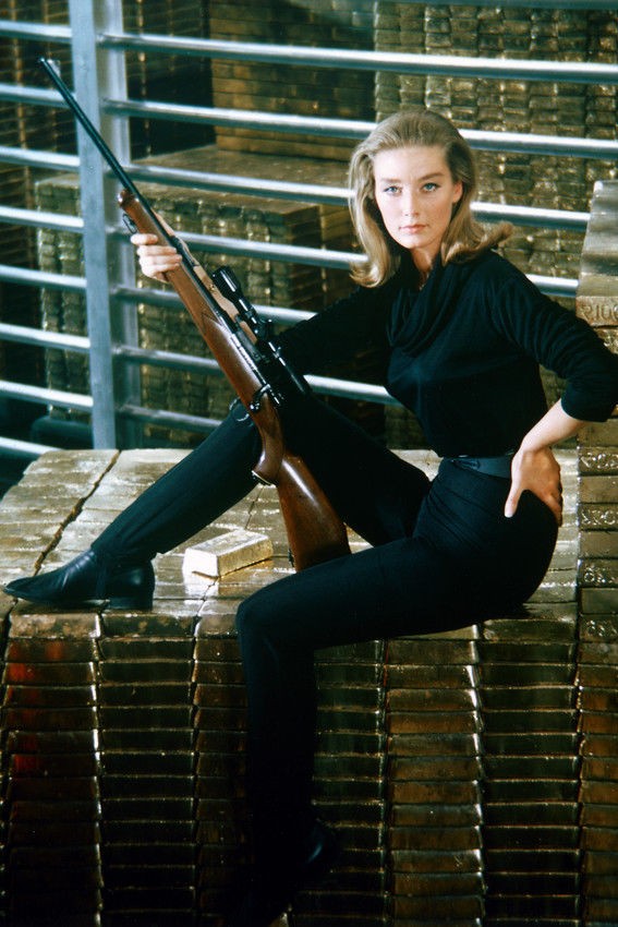 Tania Mallet no filme '007 Contra Goldfinger', de 1964 (Foto: Divulgação)