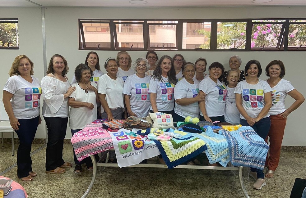 Grupo Quadradinho de Amor de Brasília em encontro — Foto: Nat Coutinho/g1