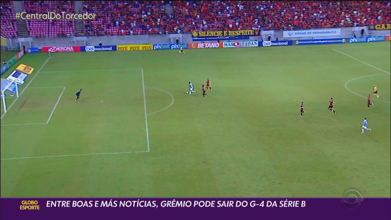Entre boas e más notícias, Grêmio pode sair do G-4 da Série B neste sábado