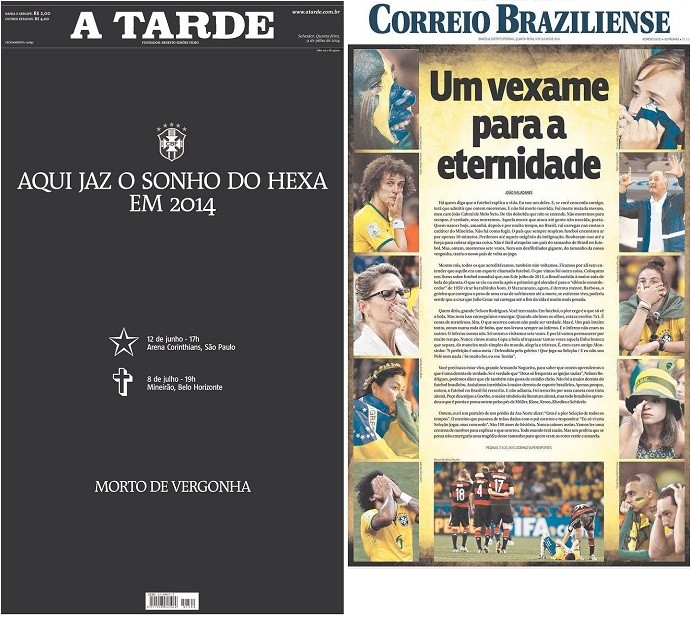 „Demütigung“, „Massaker“, „Complexo do Alemão“: 7 zu 1 deckt die ganze Welt ab |  Blog Brasilien Weltmeisterschaft FC