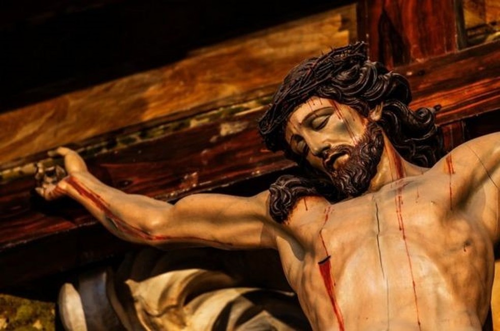 Imagem de Jesus Cristo crucificado — Foto: Getty Images/Via BBC