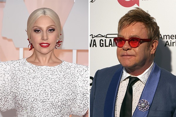 Lady Gaga e Elton John (Foto: Getty Images)