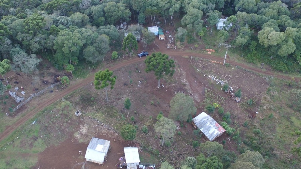 Operação da PF apura invasões em área de preservação ambiental em Guarapuava  — Foto: Divulgação/PF 