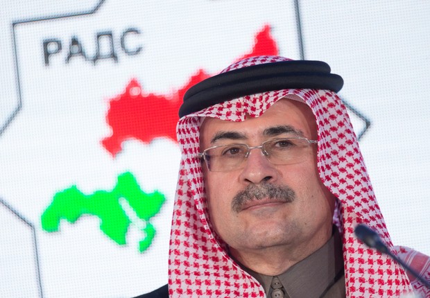 Amin Nasser, CEO da companhia estatal de petróleo Aramco (Foto: Sergei Bobylev\TASS via Getty Images)