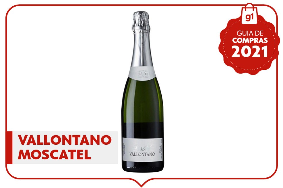 Espumante Vallontano Moscatel  — Foto: g1