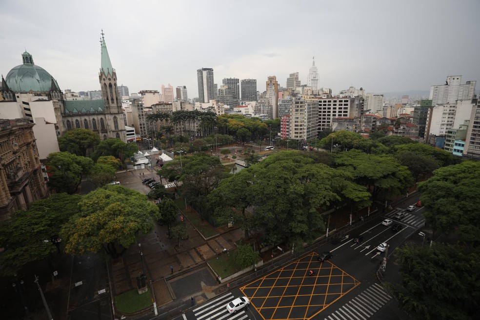 Região da Praça da Sé em São Paulo (SP) em foto de 2020 — Foto: RENATO S. CERQUEIRA/FUTURA PRESS/ESTADÃO CONTEÚDO