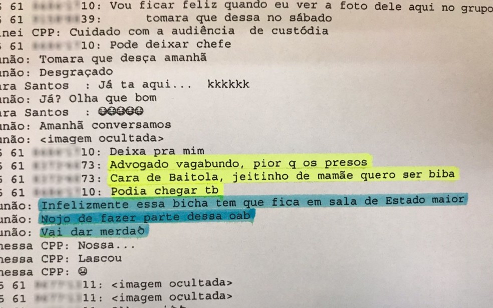 Conversa mostra agentes penitenciários fazendo chacota com advogado em Formosa (Foto: Reprodução)