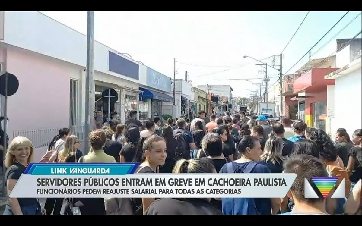 Servidores públicos entram em greve por reajuste do piso salarial em Cachoeira Paulista
