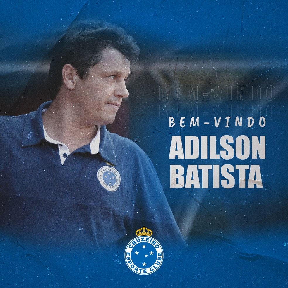 Cruzeiro dá boas vindas a Adilson Batista — Foto: Divulgação/ Cruzeiro