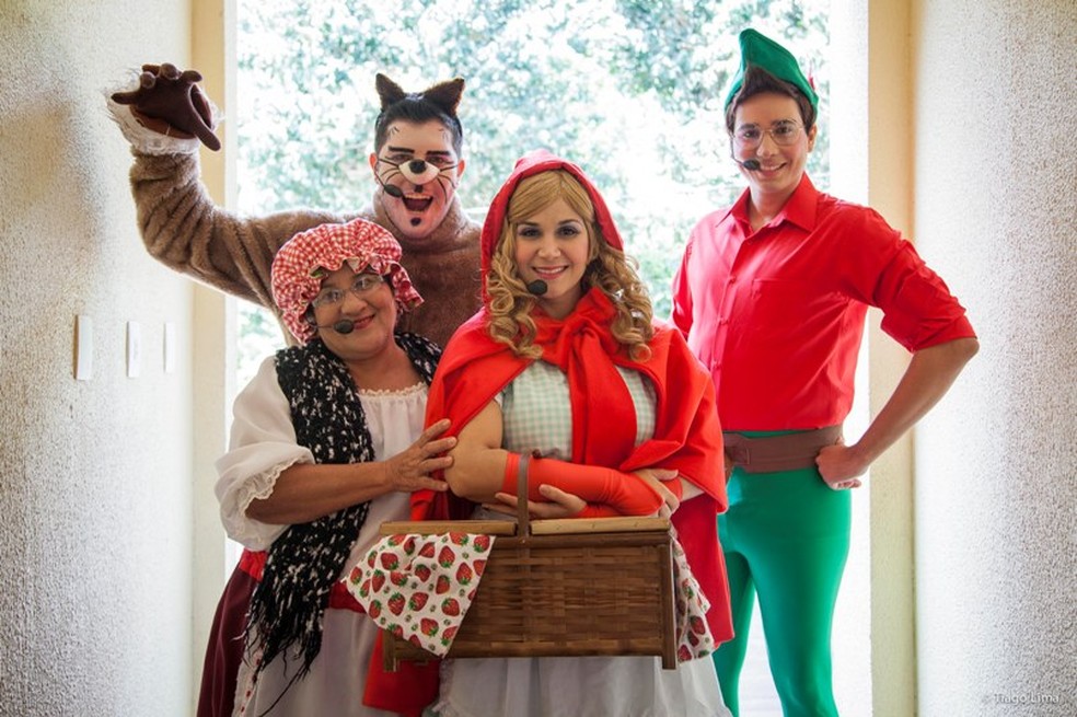 'Chapeuzinho Vermelho, o Musical' é atração do Bosque Encena — Foto: Divulgação