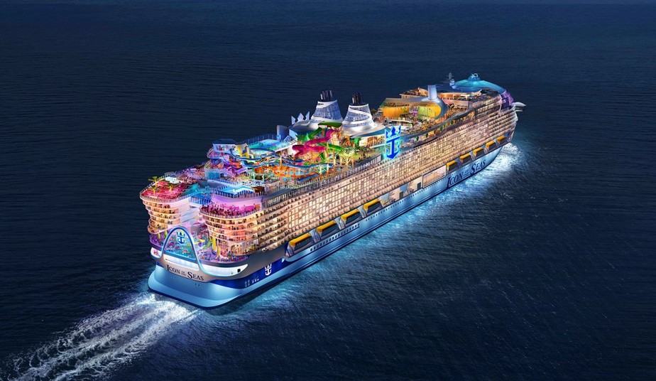 Icon of the Seas, maior navio do mundo, terá 20 decks para o público