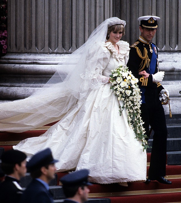 Lady Di em seu casamento (Foto: Getty Images)