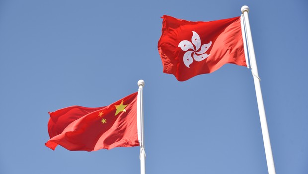 Bandeira de Hong Kong e China (Foto: Getty Images)