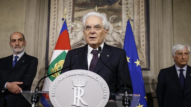 Presidente da Itália, Sergio Mattarella (Foto: EFE)