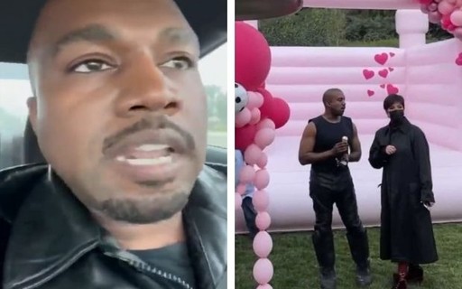 Kanye West reclama de falta de convite para o aniversário da filha e depois surge em festa