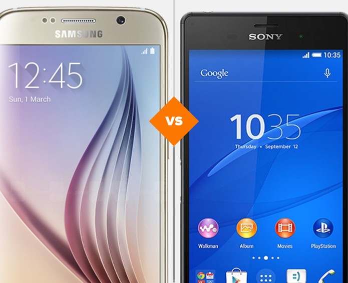 Comparativo Galaxy S6 e Sony Xperia Z3 (Foto: Arte: TechTudo)