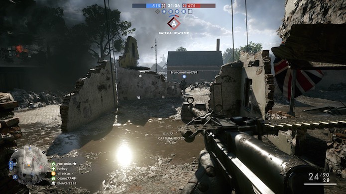Multiplayer de Battlefield 1 no PS4 Pro (Foto: Reprodução/Victor Teixeira)