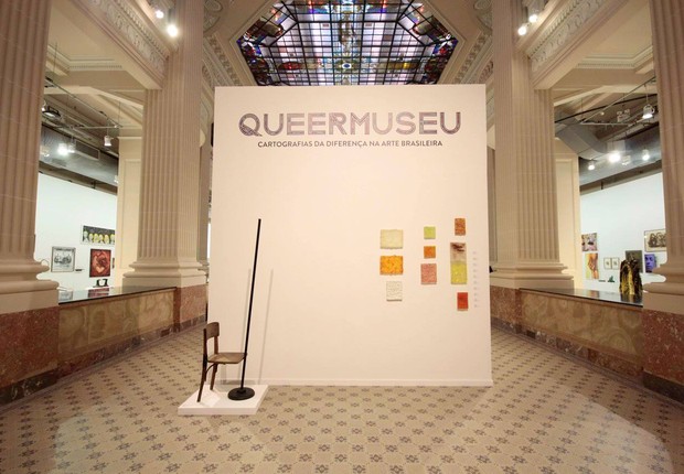 Exposição Queermuseu aconteceu no Santander Cultural até seu cancelamento (Foto: Divulgação/Facebook/Santander Cultural)