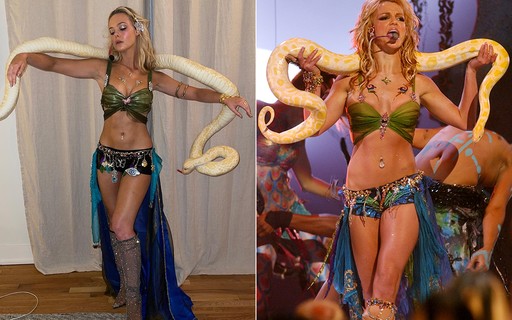 Elle Fanning entra no clima de Halloween e mostra fantasia de Britney Spears