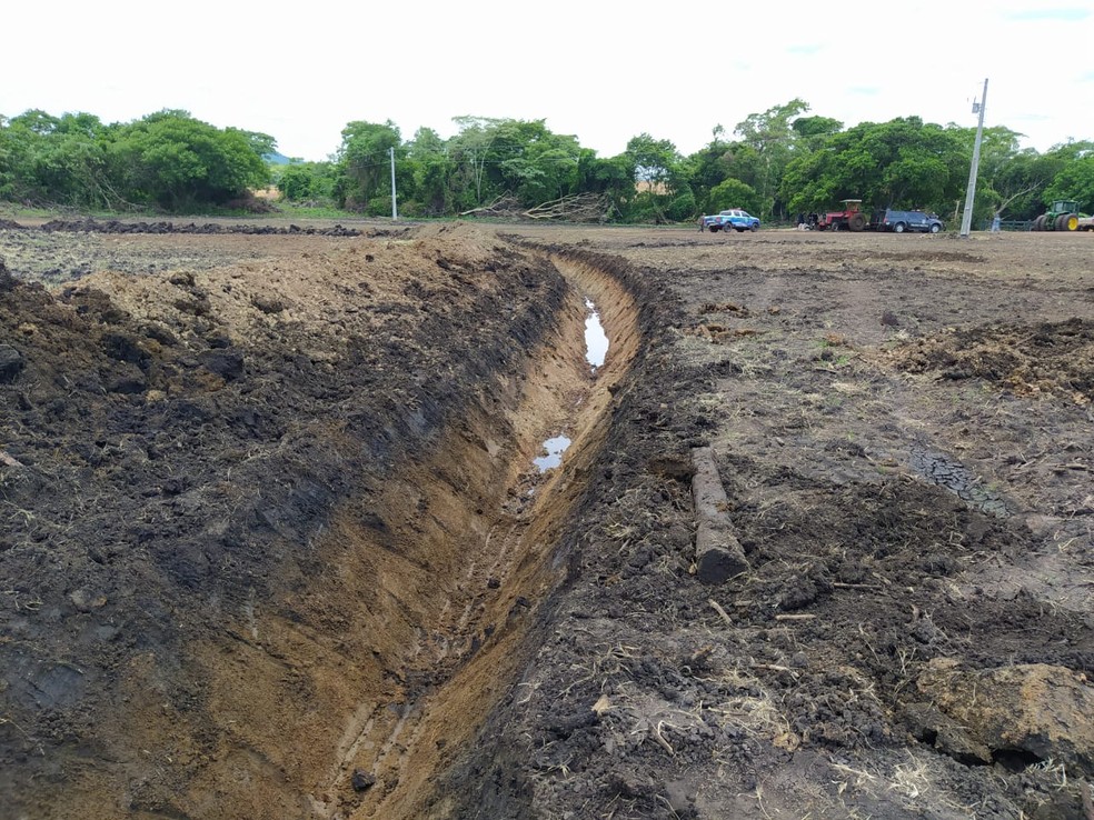 Fazenda onde paraguaios foram encontrados em situação análoga a escravidão em MS — Foto: PMA/Divulgação