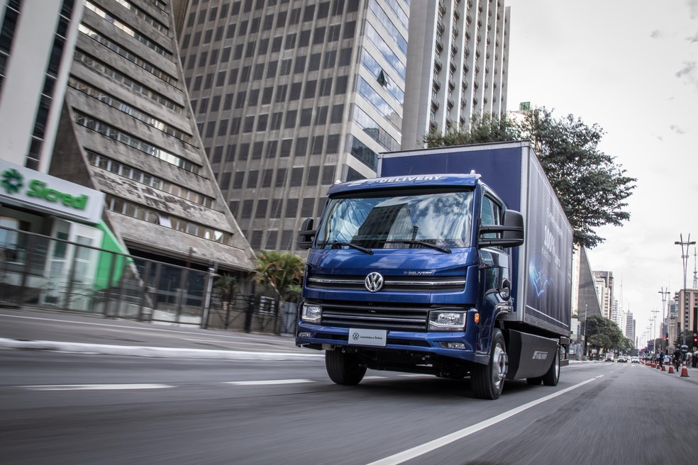 Volkswagen e-Delivery é o primeiro caminhão elétrico feito no Brasil — Foto: Divulgação
