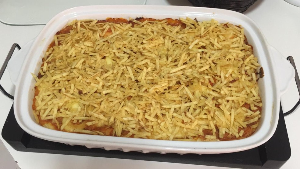 Batata Recheada de Travessa &eacute; muito saborosa &mdash; Foto: Vivian Padovan/TV Fronteira 