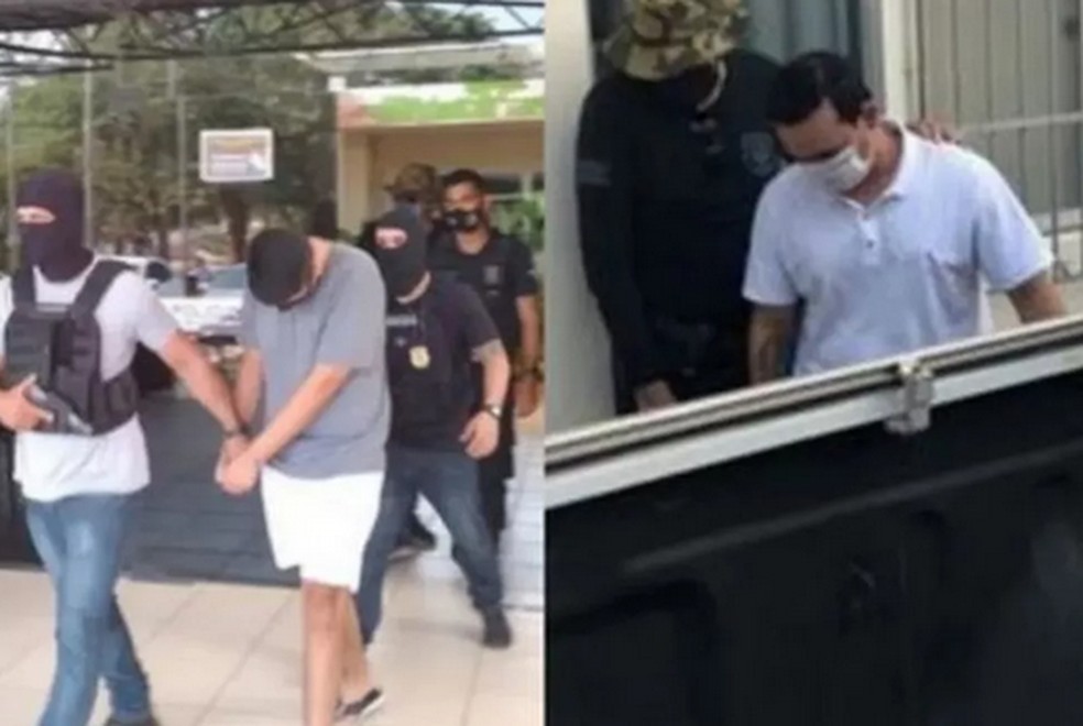 Ícaro Pinto (dir) e Alan Lima (esq) vão pagar pensão para a mãe de Johnliane de Souza — Foto: Reprodução/Rede Amazônica Acre 