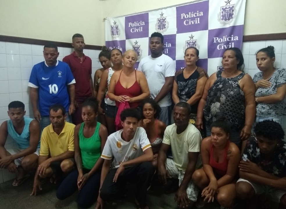 Grupo é preso por tráfico de drogas em Itaberaba, na Bahia — Foto: Secretaria de Segurança Pública/Divulgação