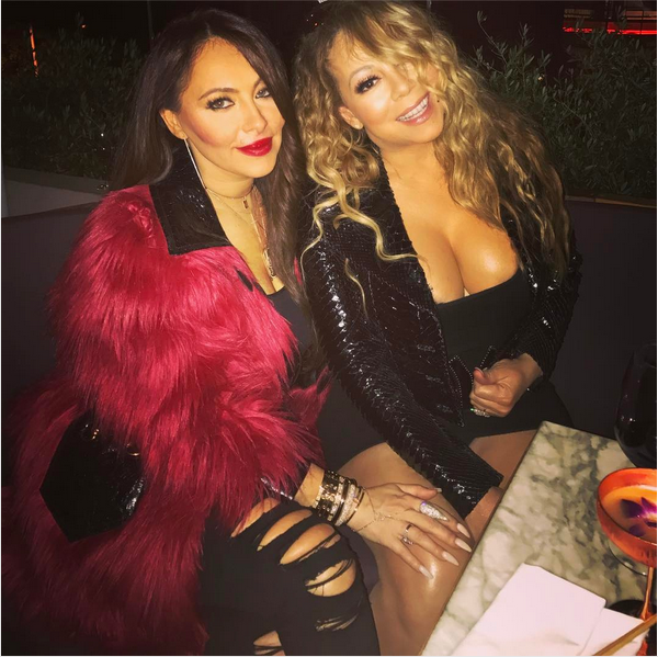 A cantora Mariah Carey com a empresária, Stella Bulochnikov (Foto: Instagram)